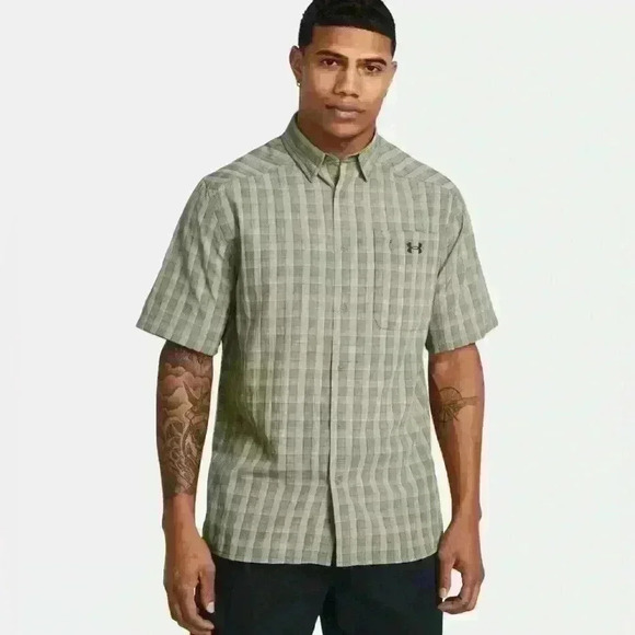 Under Armour Other - Men's UA Drift Tide 2.0 Plaid Short Sleeve Size Large